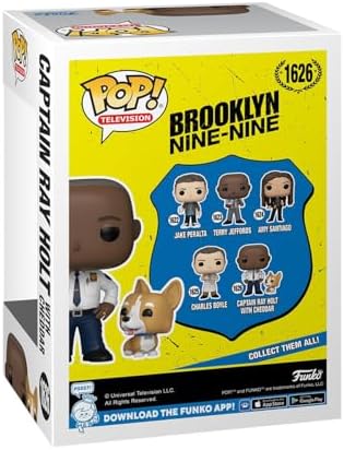 Funko POPBuddy Brooklyn Nine Nine - Captain Ray Holt with Cheddar - Collectable Vinyl Figure