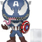 Funko POP Marvel Venom - Venomized Captain America Funko Pop Vinyl Figure Bundled with