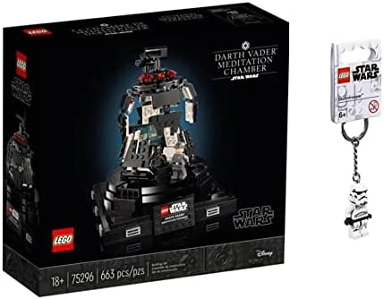 LEGO Star Wars 75296: Darth Vader Meditation Chamber (663 pcs) + Exclusive Stormtrooper Keychain.