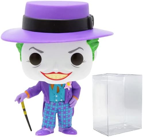 Funko POP DC Heroes Batman 80th - Joker with Hat 1989 Funko Pop Vinyl Figure Bundled with