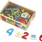 Melissa & Doug Melissa Doug 52 Wooden Alphabet Magnets in a Box - Uppercase and Lowercase