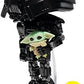 Funko POP Star Wars The Mandalorian - Dark Trooper Holding Grogu The Child