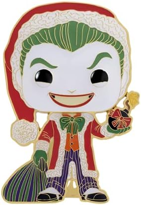 Funko Pop Pin DC Super Heroes Holiday - Joker as Santa with Chase Styles May Vary