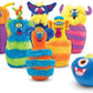 Melissa & Doug Melissa Doug Fuzzy Monster Bowling Pins and Ball With Mesh Storage Bag - 8 Pieces Toddler Plush