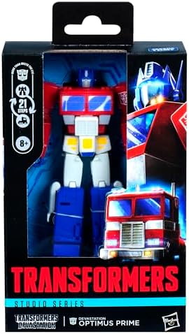 Transformers Studio Series Deluxe Class Devastation Optimus Prime 4.5-inch Converting
