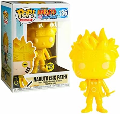 Funko Pop 186 Naruto Shippuden Six Path Glow in The Dark GITD Yellow Figure
