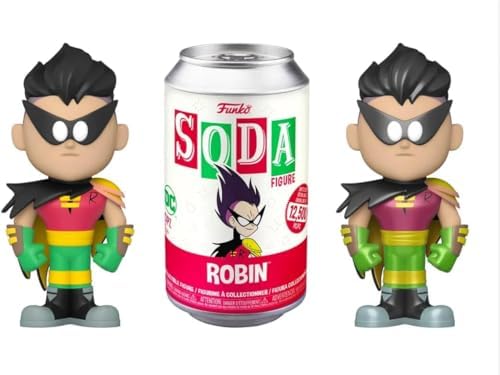 Funko Super Powers DC Figures Activate Aquaman Soda tin Can Robin Teen Titans Bundled