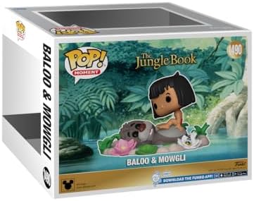Funko POP Moment The Jungle Book - Baloo Bear Mowglia - Collectable Vinyl Figure