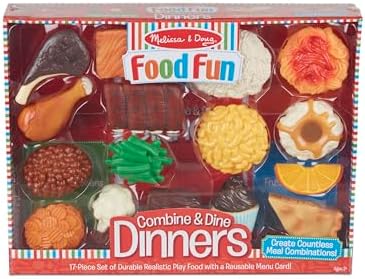 Melissa & Doug Melissa Doug Food Fun Combine Dine Dinners - Red