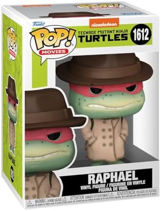 Funko POP Movies Teenage Mutant Ninja Turtles TMNT - Raphael with Coat Hat - Collectable Vinyl Figure