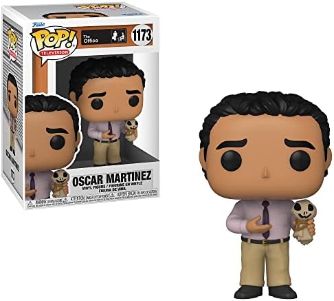 Funko TV POP The Office Collectors Set 4 - Erin with Happy Box Champagne Kevin as Dunder Mifflin Superhero Oscar with Scarecrow Doll