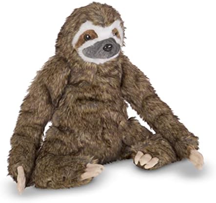 Melissa & Doug Melissa Doug Lifelike Plush Sloth Stuffed Animal 12W x 14.5H x 9D in