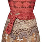 Disney Princess Moana Dress Sing Shimmer Musical Outfit Sing-A-Long to How Far I'll Go