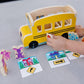 Melissa & Doug Melissa Doug Blue's Clues You Wooden Pull-Back School Bus 9 Pieces