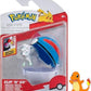 Pokemon Clip 'N' Go Battle Figure Action Ready with Bonus Sticker Manskey with Nest Ball