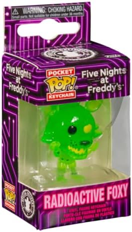 Funko Pop Keychain Five Nights at Freddy's - Radioactive Foxy - FNAF Novelty Keyring -