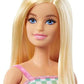 Barbie Fashionistas Doll 194 with Wheelchair Ramp Straight Blonde Hair Rainbow Romper with
