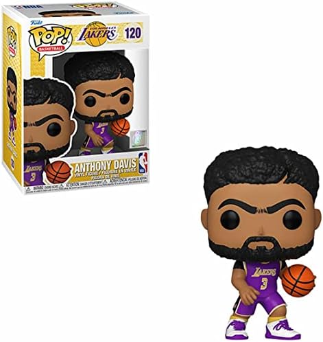 Funko NBA Lakers - Anthony Davis Purple Jersey Pop Vinyl Figure Bundled with Compatible