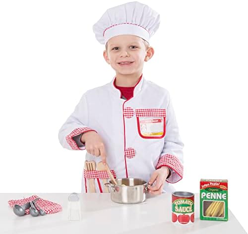 Melissa & Doug Melissa Doug Chef Role Play Costume Dress -Up Set With Realistic Pretend
