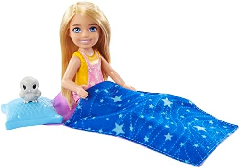 Barbie It Takes Two Caping Playset with Blonde Chelsea Small Doll Owl Sleeping Bag