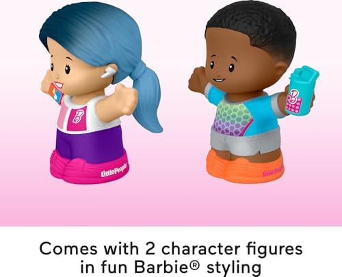 Fisher-Price Little People Toddler Barbie Wellness Figure Set with 2 Characters for