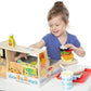 Melissa & Doug Melissa Doug Wooden Slice Stack Sandwich Counter with Deli Slicer -