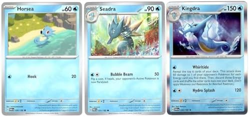 Pokemon Kingdra 032182 - Paradox Rift - Pokemon 3 Card Lot