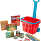 Melissa & Doug Melissa Doug Fill and Roll Grocery Basket With Play Food Boxes and Cans 11