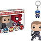 Funko POP Marvel Civil War Hawkeye Spiderman Iron Man Captain America Keychain