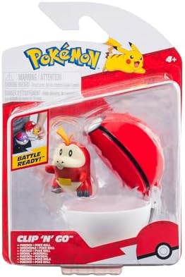 Pokemon Clip 'N' Go Fuecoco and Poke Ball - Includes 2-Inch Battle Figure and Poke Ball