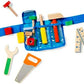 Melissa & Doug Melissa Doug Deluxe Tool Belt Set - 5 Wooden Tools 8 Building Pieces