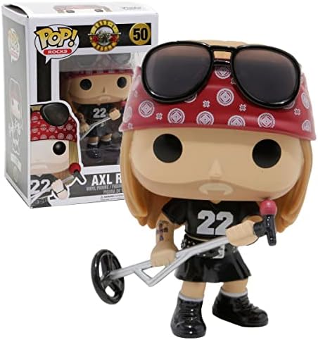 Funko Guns N' Roses - Axl Rose Funko Pop Rocks Vinyl Figure Bundled with Compatible Pop