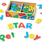 Melissa & Doug Melissa Doug 52 Wooden Alphabet Magnets in a Box - Uppercase and Lowercase