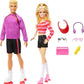 Barbie Fashionistas Set with 2 Fashion Dolls 6 Roller-Skating Ken 65th Anniversary
