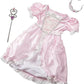 Melissa & Doug Melissa Doug Princess Role Play Costume Set 3 pcs- Pink Gown Tiara Wand