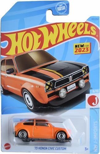 Hot Wheels '73 Honda Civic Custom HW J-Imports 810 orange 117250