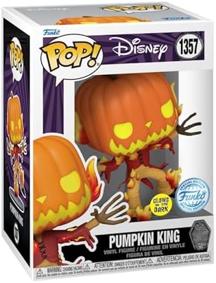 Funko Pop Disney The Nightmare Before Christmas - Pumpkin King 1357 Sticker Glow InThe