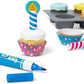Melissa & Doug Melissa Doug Bake and Decorate Wooden Cupcake Play Food Set - FSC Certified