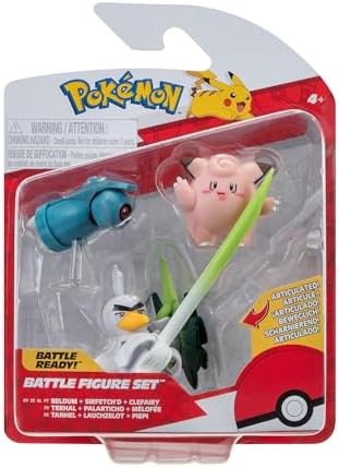 Pokemon Battle Figure 3PK Clefairy BELDUM SIRFETCH'D