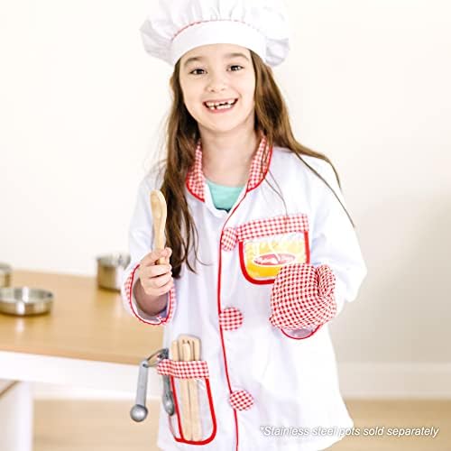Melissa & Doug Melissa Doug Chef Role Play Costume Dress -Up Set With Realistic Pretend