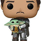 Funko Star Wars The Mandalorian - Mandalorian Din Djarrin Holding Grogu The Child Pop