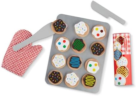 Melissa & Doug Melissa Doug Slice and Bake Wooden Cookie Play Food Set