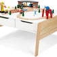 Melissa & Doug Melissa Doug Furniture Wooden Art Activity Table with Bins Wooden Activity