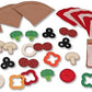 Melissa & Doug Melissa Doug Felt Food Mix 'n Match Pizza Play Food Set 40 pcs