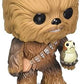 Funko Star Wars The Last Jedi - Chewbacca with PORG Funko Pop Vinyl Figure Bundled with