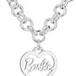 Barbie Round Link Heart Necklace