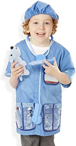 Melissa & Doug Melissa Doug Veterinarian Role Play Costume Dress-Up Set 9 pcs