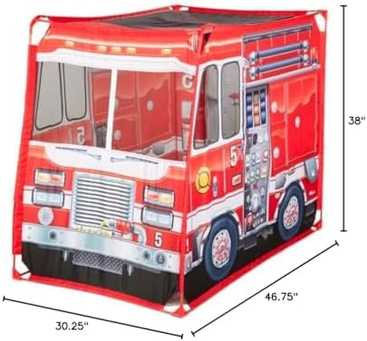 Melissa & Doug Melissa Doug Fire Truck Play Tent Role Play Firefighter Tent Fire Truck