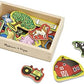 Melissa & Doug Melissa Doug 20 Wooden Farm Magnets in a Box Cute Barnyard Animal Fridge