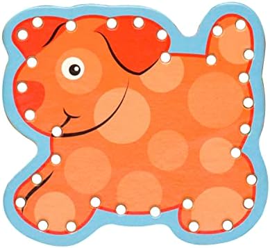 Melissa & Doug Melissa Doug Alphabet Wooden Lacing Cards With Double-Sided Panels and